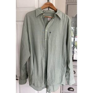 Brooks Brothers Men's XL Green Lightweight Cotton Button Down Top Office